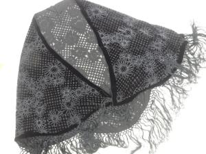 ビロード花模様ショール